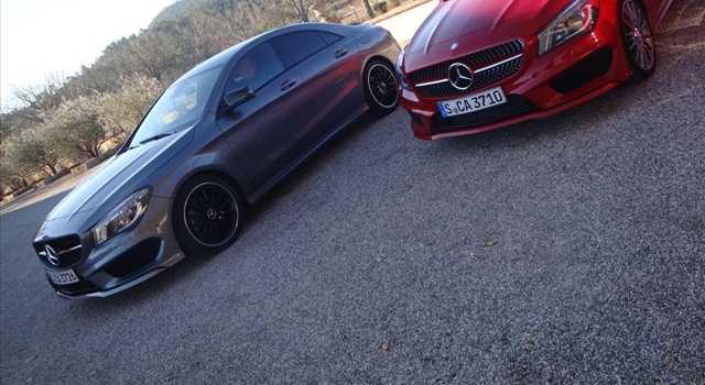 Mercedes CLA prova a Saint-Tropez