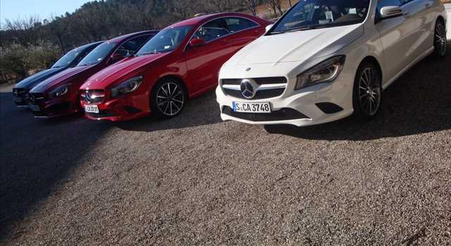 Mercedes CLA prova a Saint-Tropez