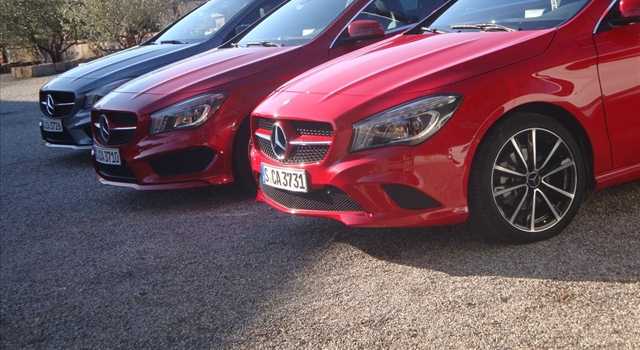 Mercedes CLA prova a Saint-Tropez