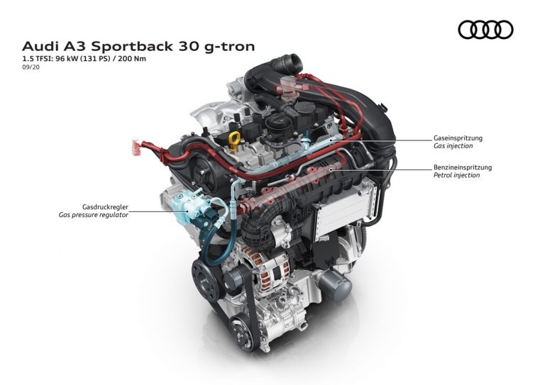 Audi A3 1.0 TFSI MHEV e 1.5 g-tron: immagini ufficiali